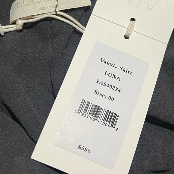 NWT Ulla Johnson Valetta Velvet Skirt – Luna – Size 00 - Picture 6 of 9